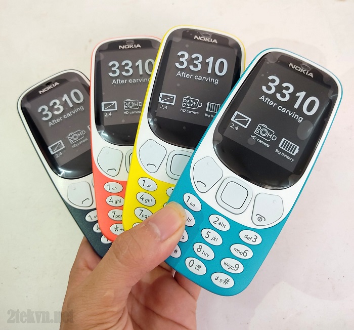 Nokia 3310 có 4 màu cho bạn lựa chọn